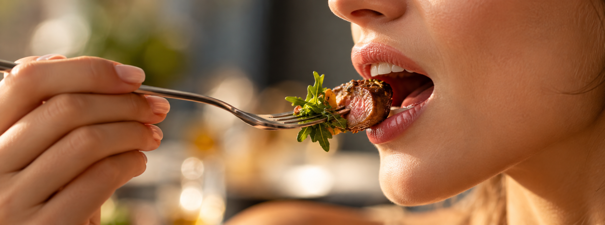 Woman eating